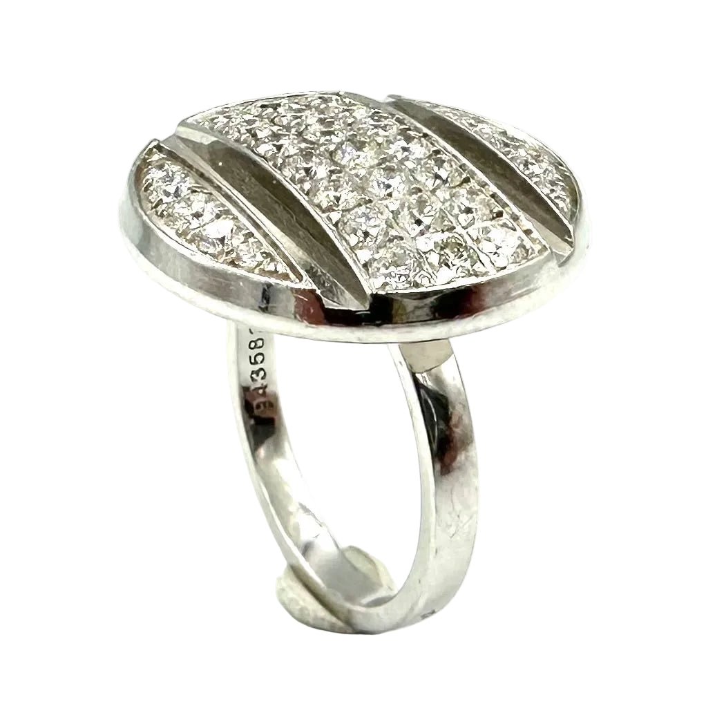 Bague Cocktail CHAUMET "Class One Croisière" en or blanc et diamants - Castafiore