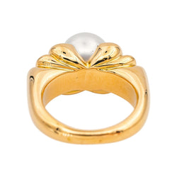 Bague Cocktail CHAUMET en or jaune et perle - Castafiore