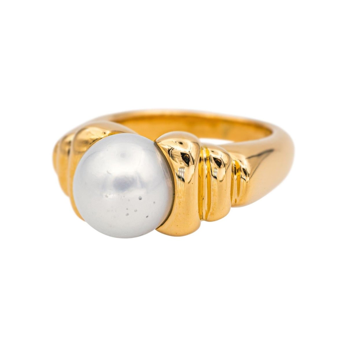 Bague Cocktail CHAUMET en or jaune et perle - Castafiore