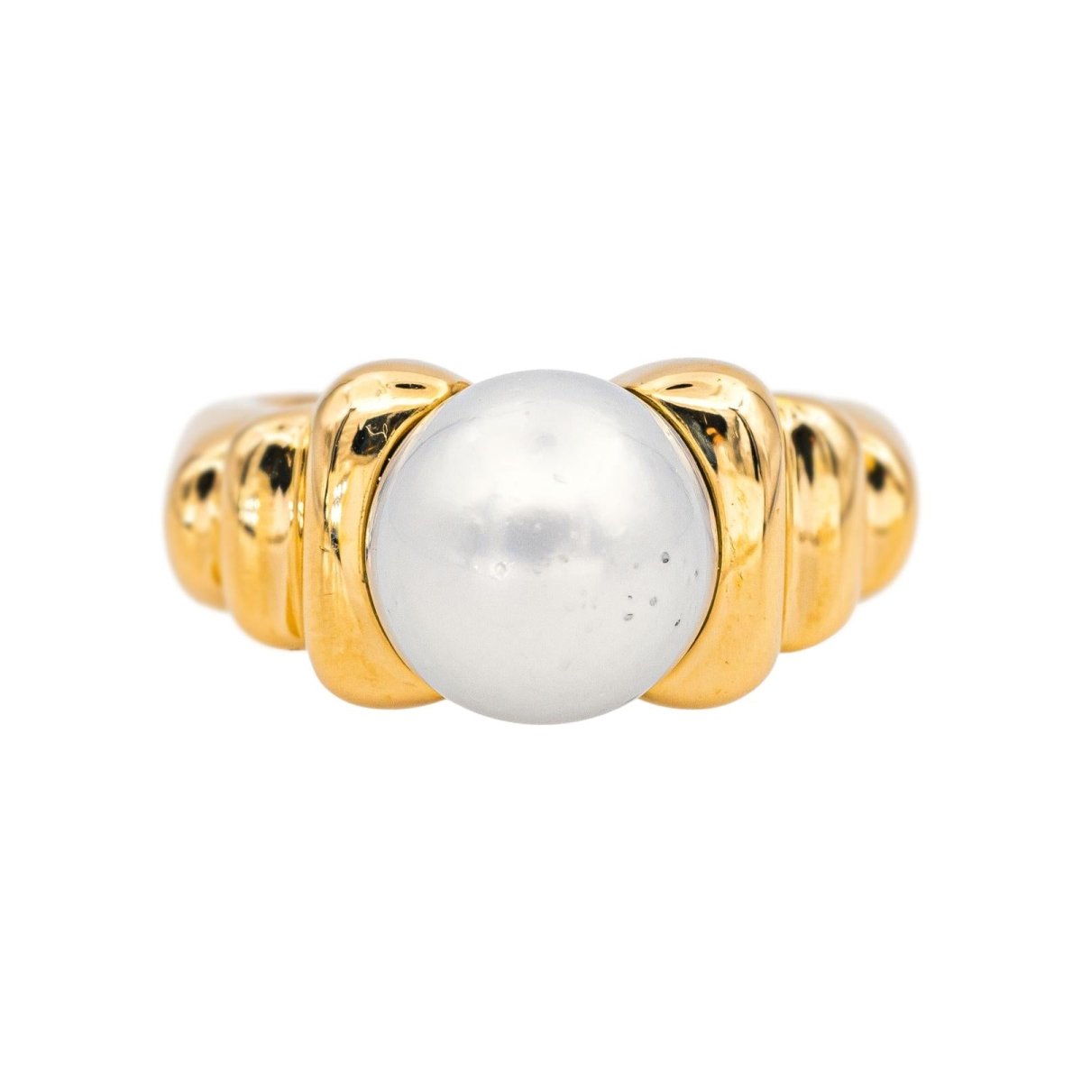 Bague Cocktail CHAUMET en or jaune et perle - Castafiore