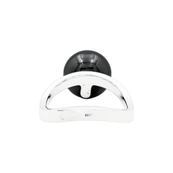 Bague Cocktail DINH VAN en or blanc et hématite - Castafiore