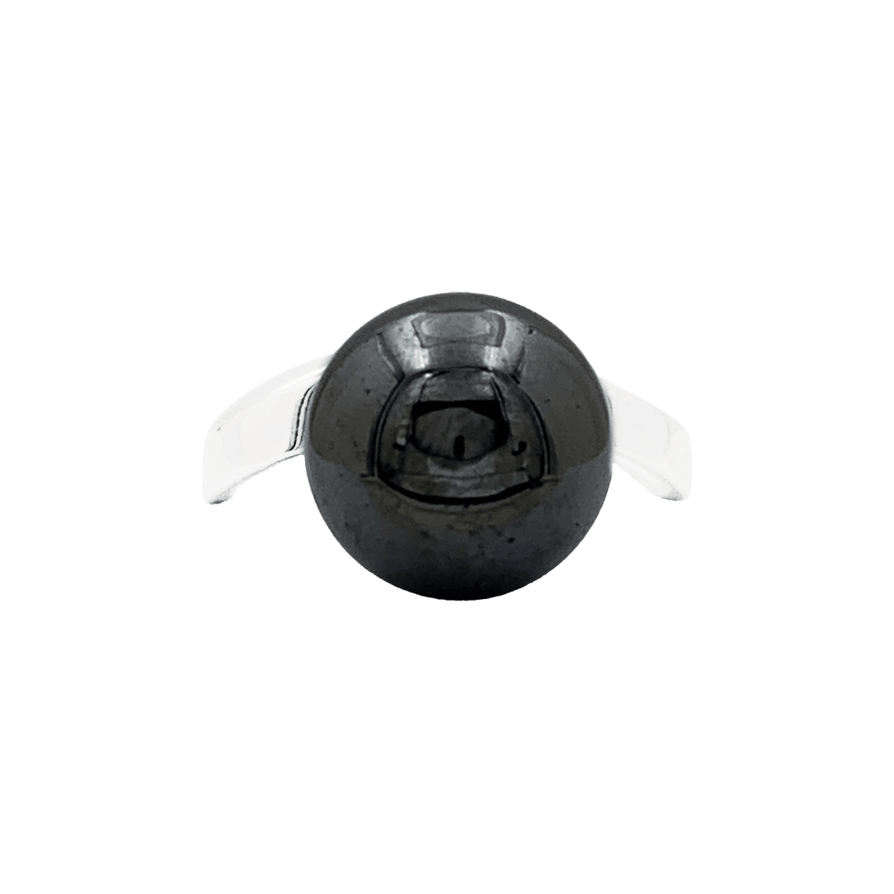 Bague Cocktail DINH VAN en or blanc et hématite - Castafiore