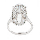 Bague Cocktail en or blanc et aigue marine - Castafiore