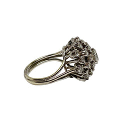 Bague Cocktail en or blanc et diamants - Castafiore