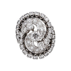 Bague Cocktail en or blanc et diamants - Castafiore