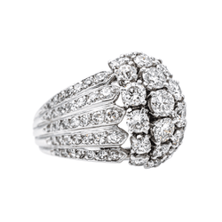 Bague Cocktail en or blanc et diamants - Castafiore