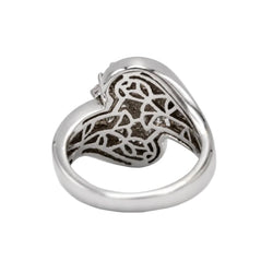 Bague Cocktail en or blanc et diamants - Castafiore
