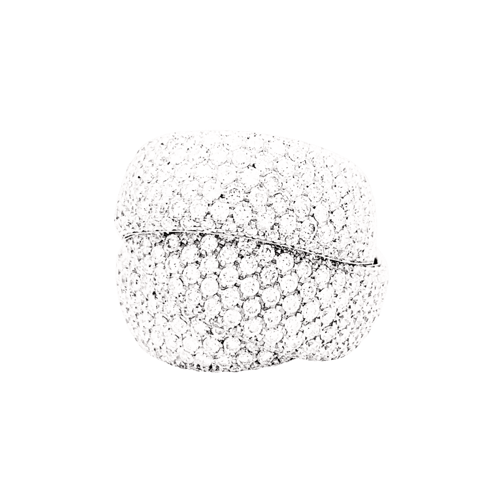 Bague Cocktail en or blanc et diamants - Castafiore