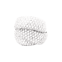 Bague Cocktail en or blanc et diamants - Castafiore