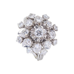 Bague Cocktail en or blanc et diamants - Castafiore