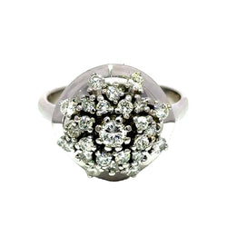 Bague Cocktail en or blanc et diamants - Castafiore