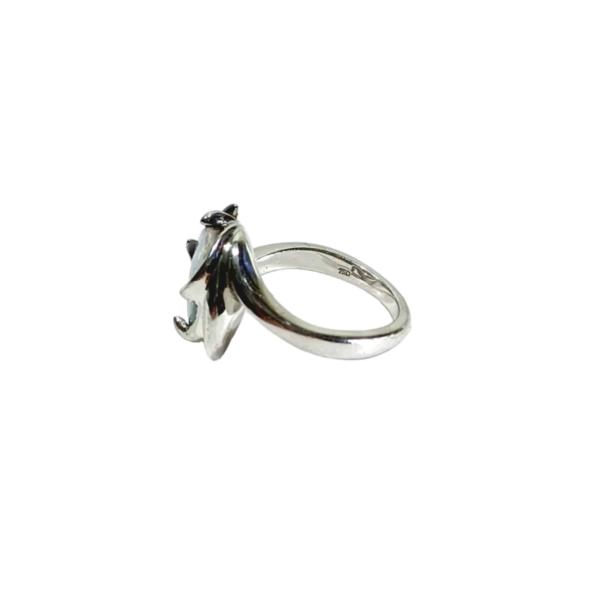 Bague Cocktail en or blanc et opale - Castafiore