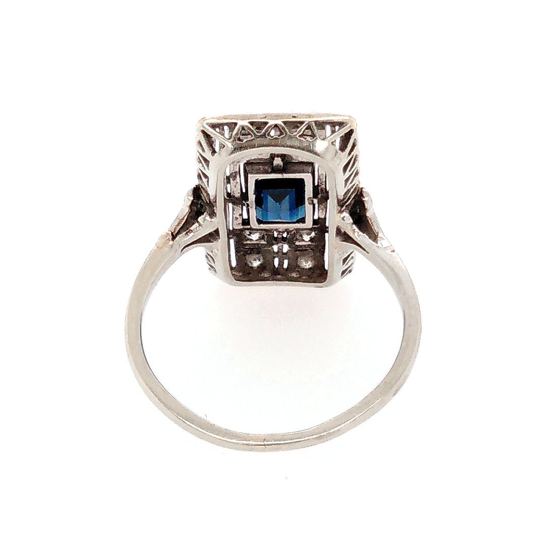 Bague Cocktail en or blanc et platine - Castafiore