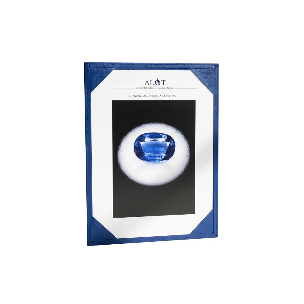 Bague Cocktail en or blanc, saphir et diamants - Castafiore