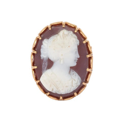 Bague Cocktail en or jaune et agate - Castafiore