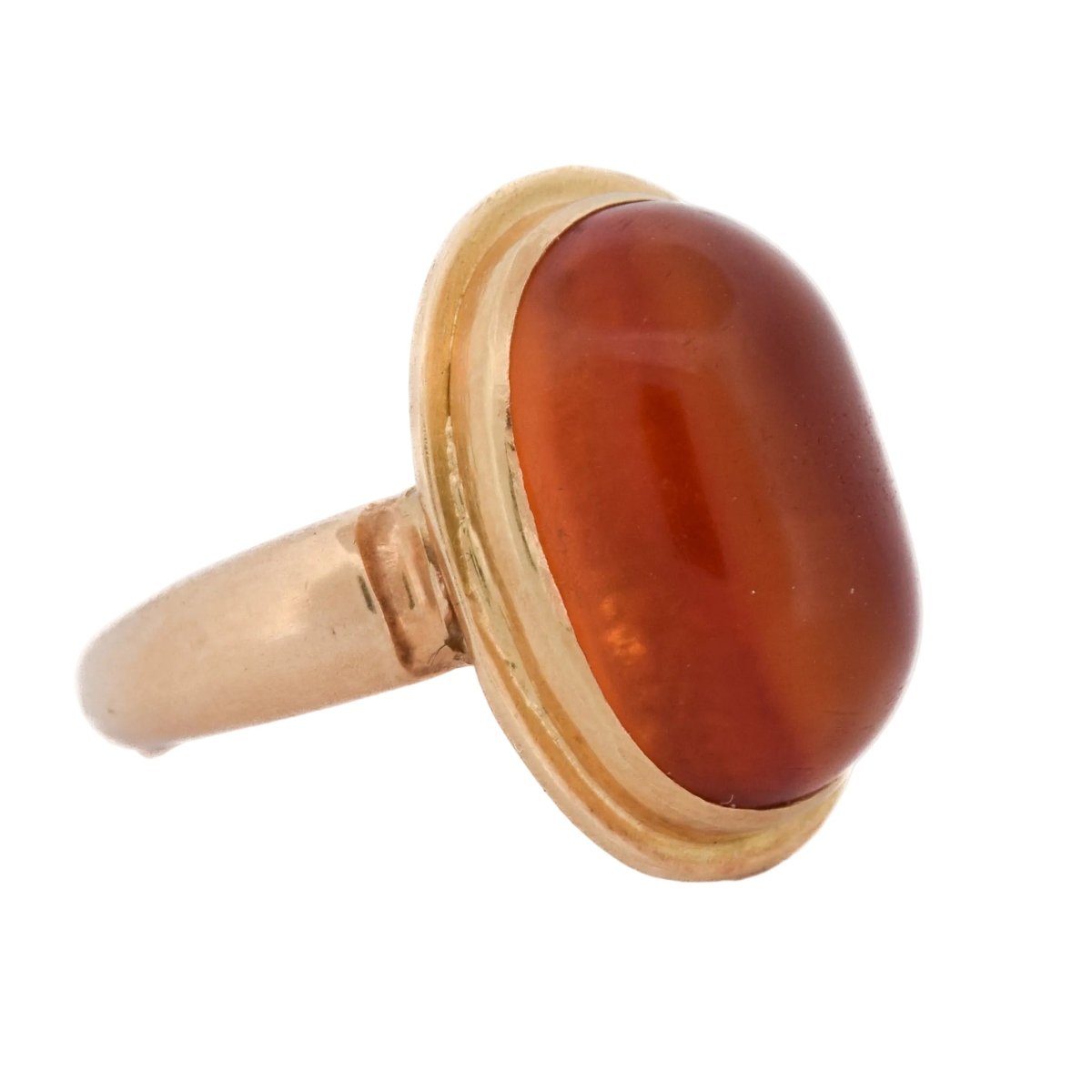 Bague Cocktail en or jaune et ambre - Castafiore