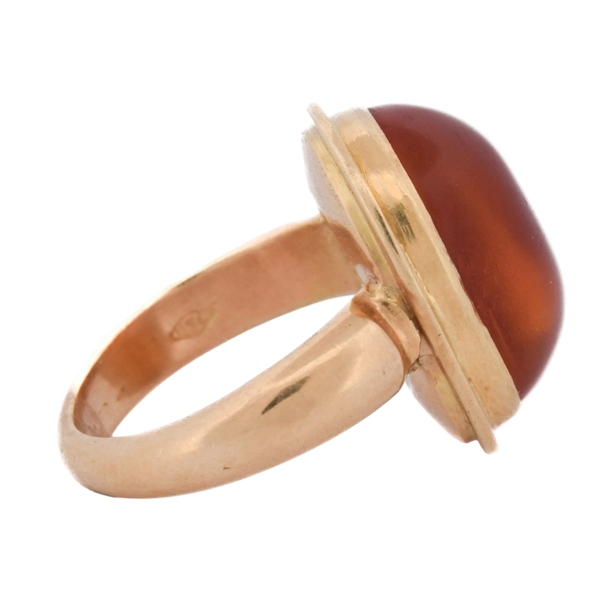Bague Cocktail en or jaune et ambre - Castafiore