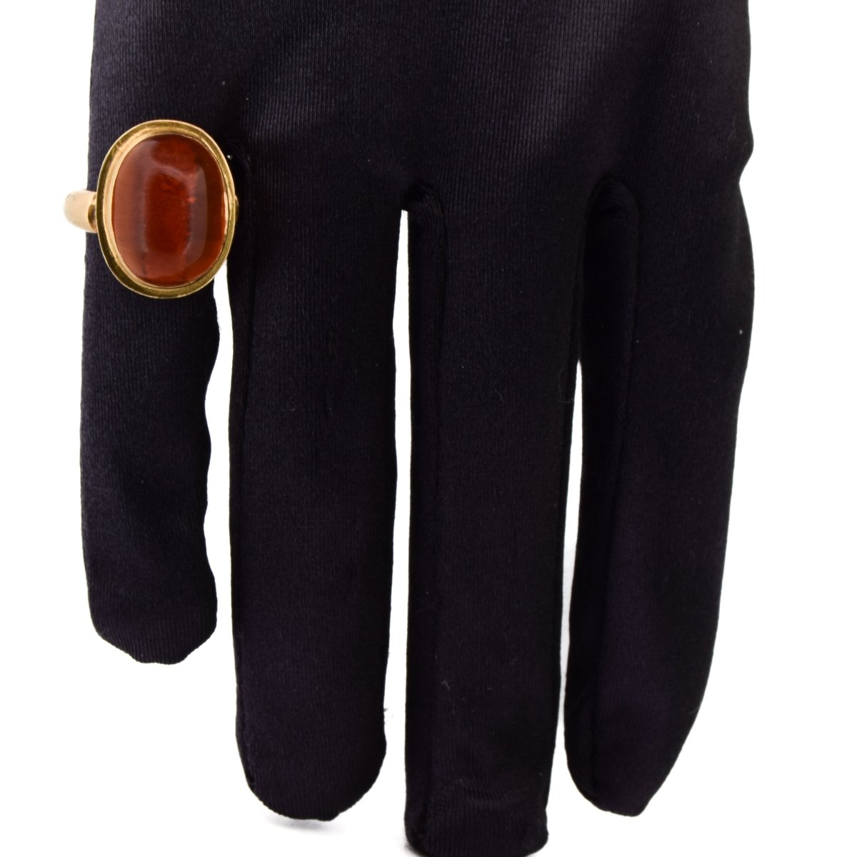 Bague Cocktail en or jaune et ambre - Castafiore