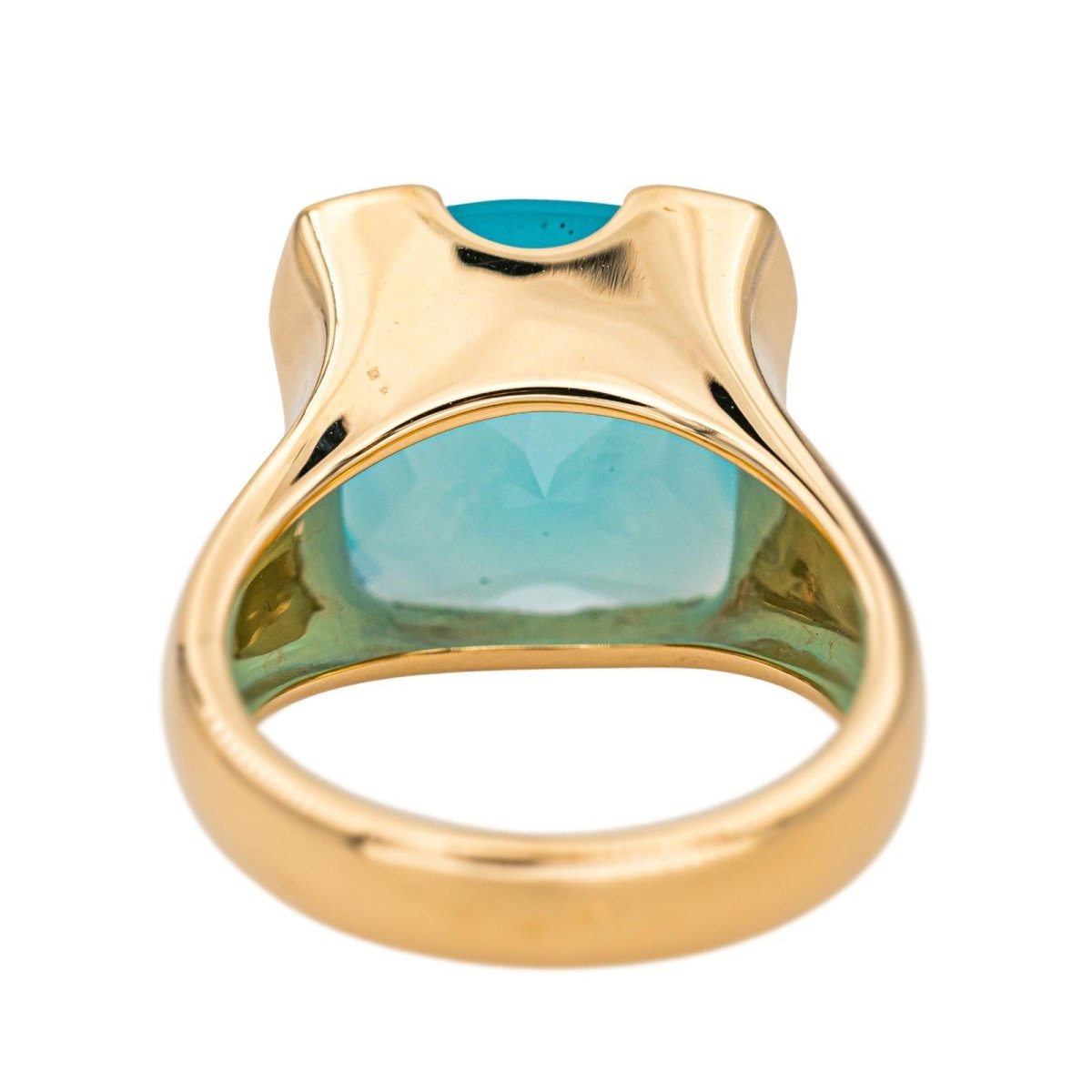 Bague Cocktail en or jaune et calcédoine - Castafiore