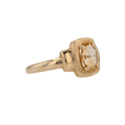 Bague Cocktail en or jaune et citrine - Castafiore