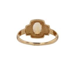Bague Cocktail en or jaune et citrine - Castafiore