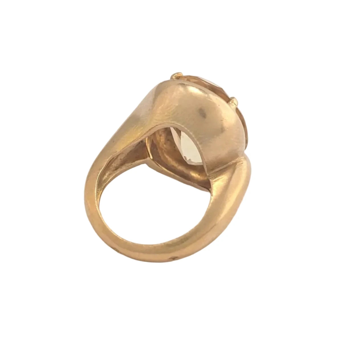 Bague Cocktail en or jaune et citrine - Castafiore
