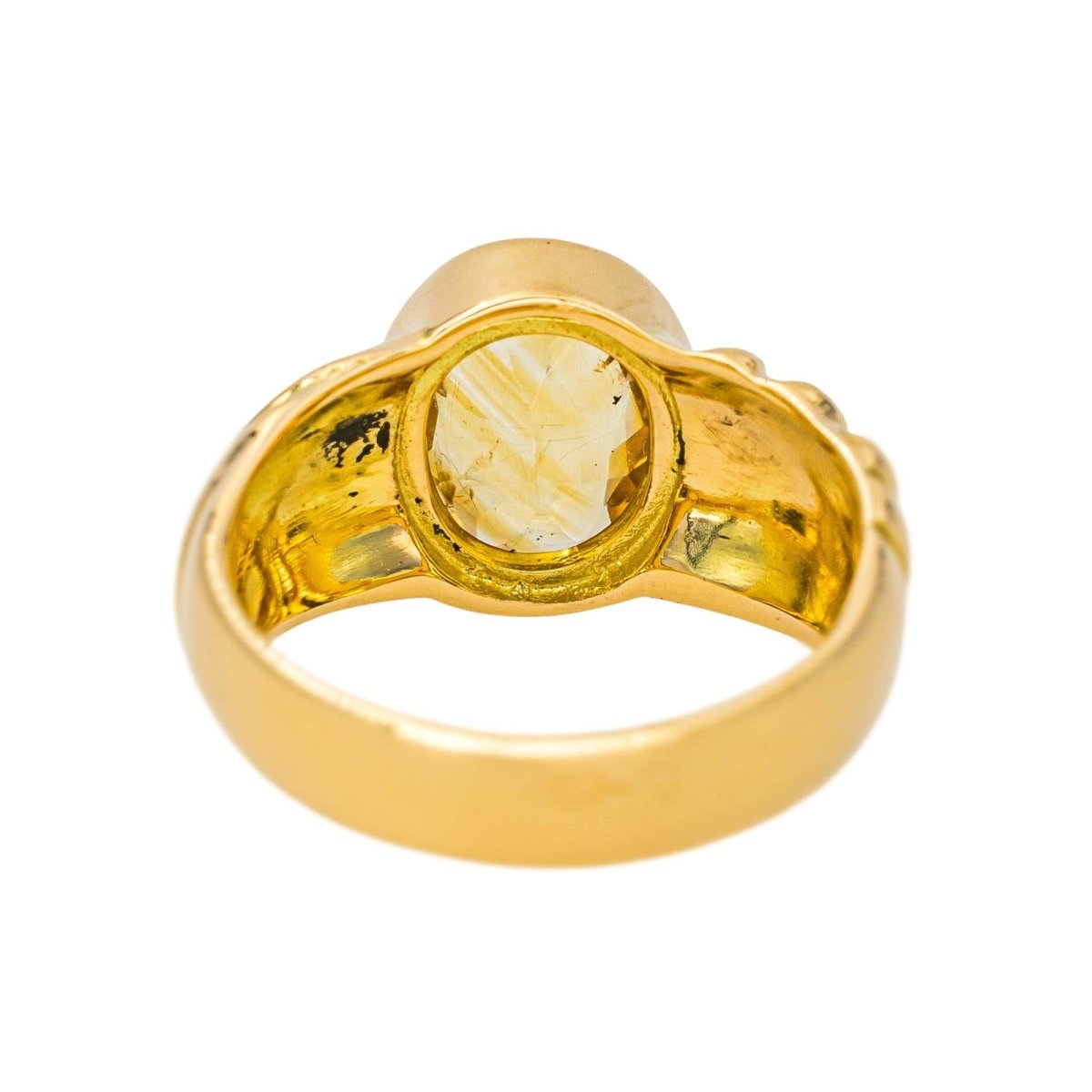 Bague Cocktail en or jaune et citrine - Castafiore