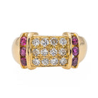 Bague Cocktail en or jaune et diamant - Castafiore