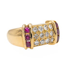 Bague Cocktail en or jaune et diamant - Castafiore