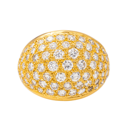 Bague Cocktail en or jaune et diamants - Castafiore