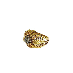 Bague Cocktail en or jaune et diamants - Castafiore