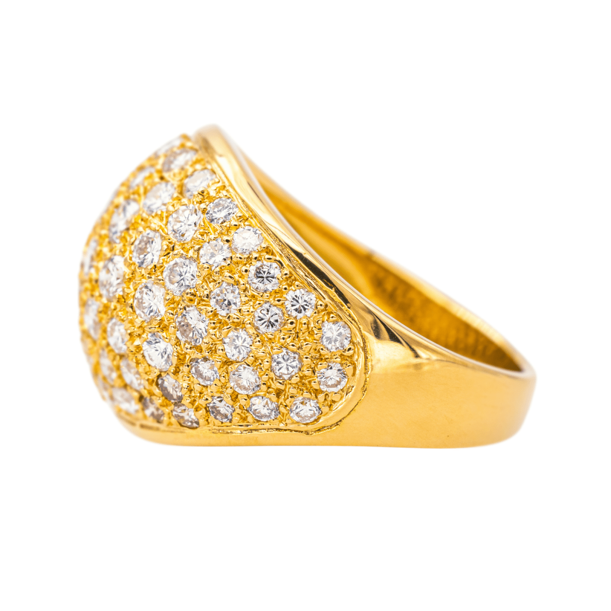 Bague Cocktail en or jaune et diamants - Castafiore