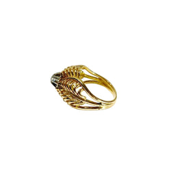 Bague Cocktail en or jaune et diamants - Castafiore