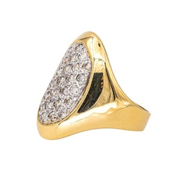 Bague Cocktail en or jaune et diamants - Castafiore