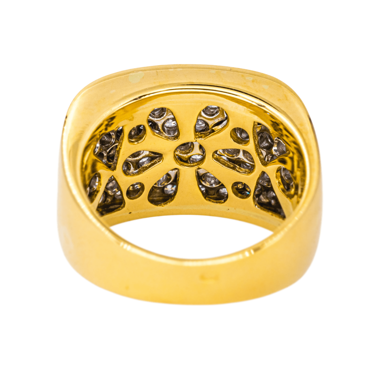 Bague Cocktail en or jaune et diamants - Castafiore