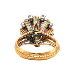 Bague Cocktail en or jaune et diamants - Castafiore