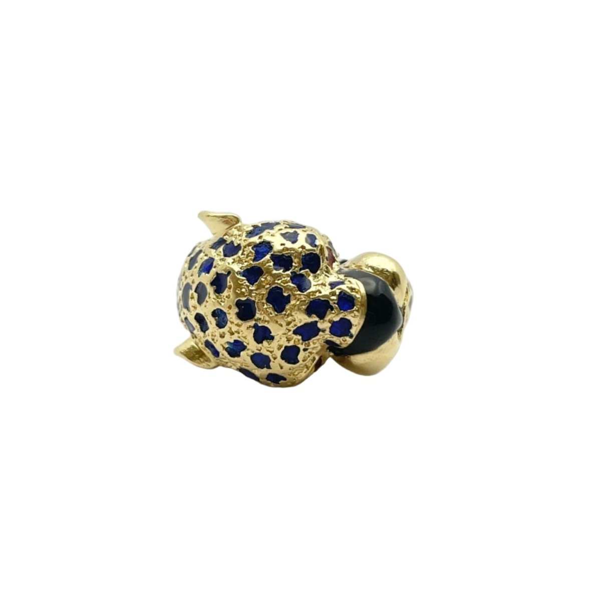 Bague Cocktail en or jaune et émail - Castafiore