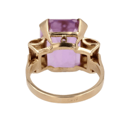 Bague Cocktail en or jaune et kunzite - Castafiore
