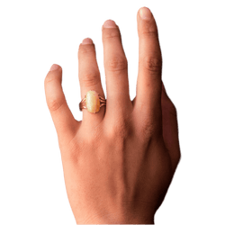 Bague Cocktail en or jaune et opale - Castafiore