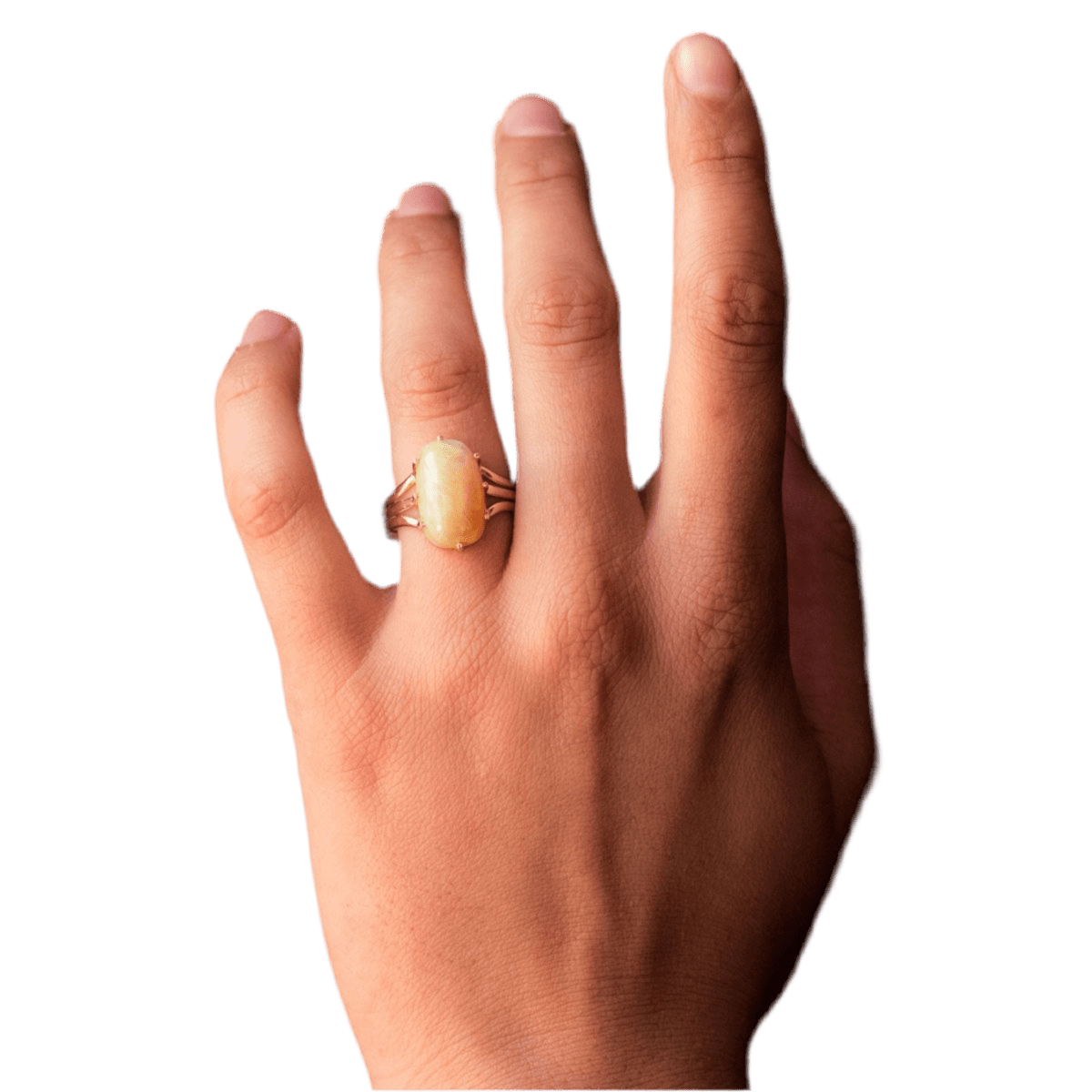 Bague Cocktail en or jaune et opale - Castafiore