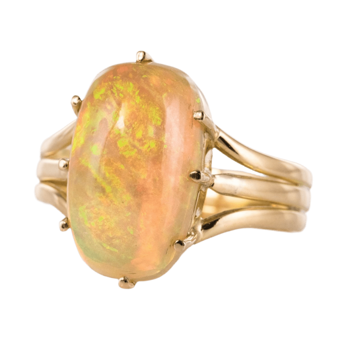 Bague Cocktail en or jaune et opale - Castafiore