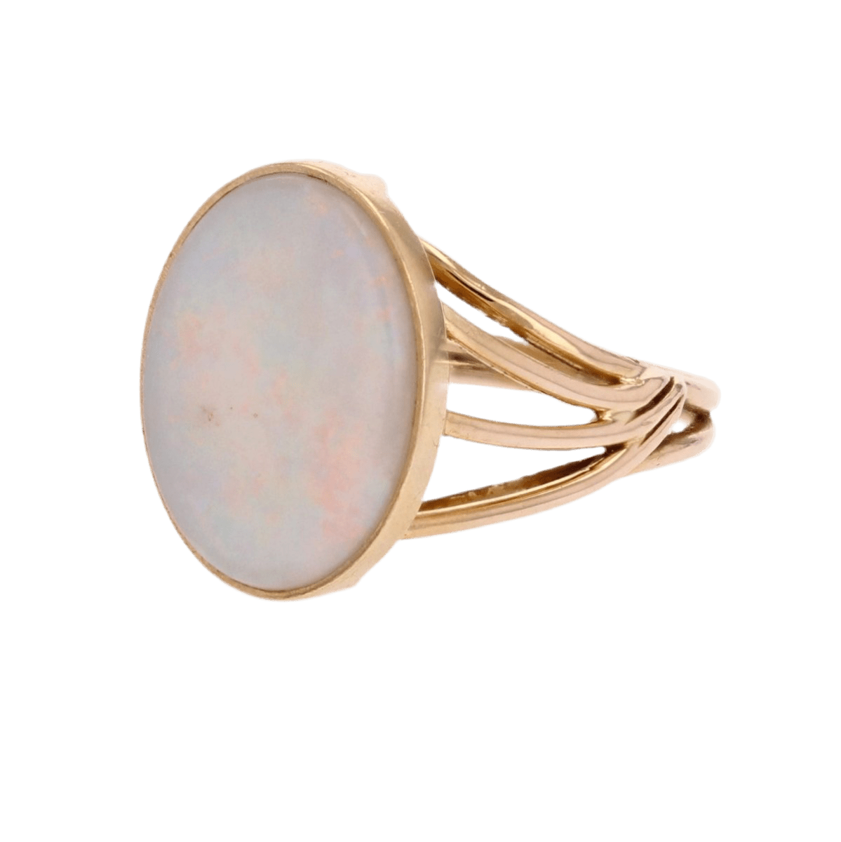 Bague Cocktail en or jaune et opale - Castafiore