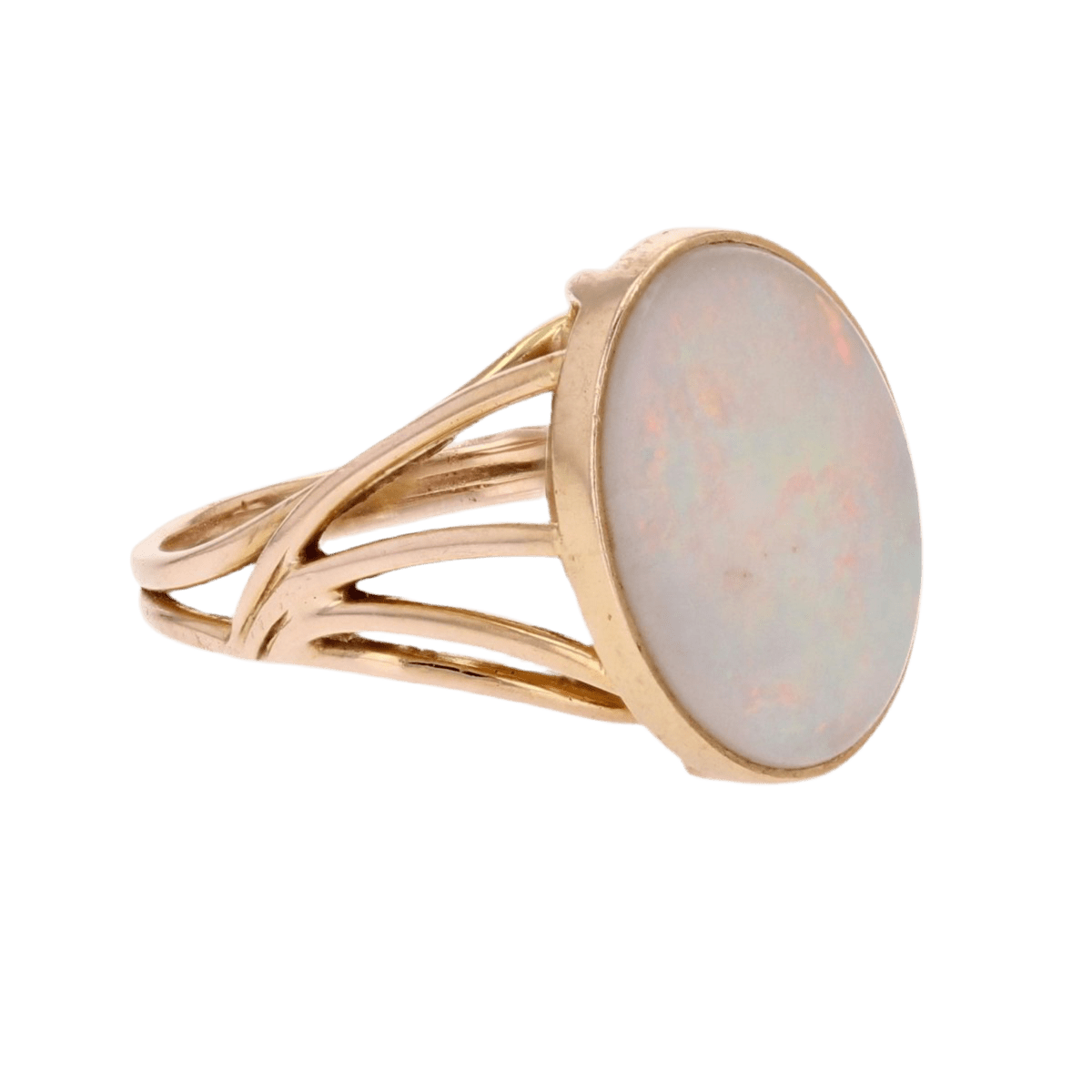 Bague Cocktail en or jaune et opale - Castafiore