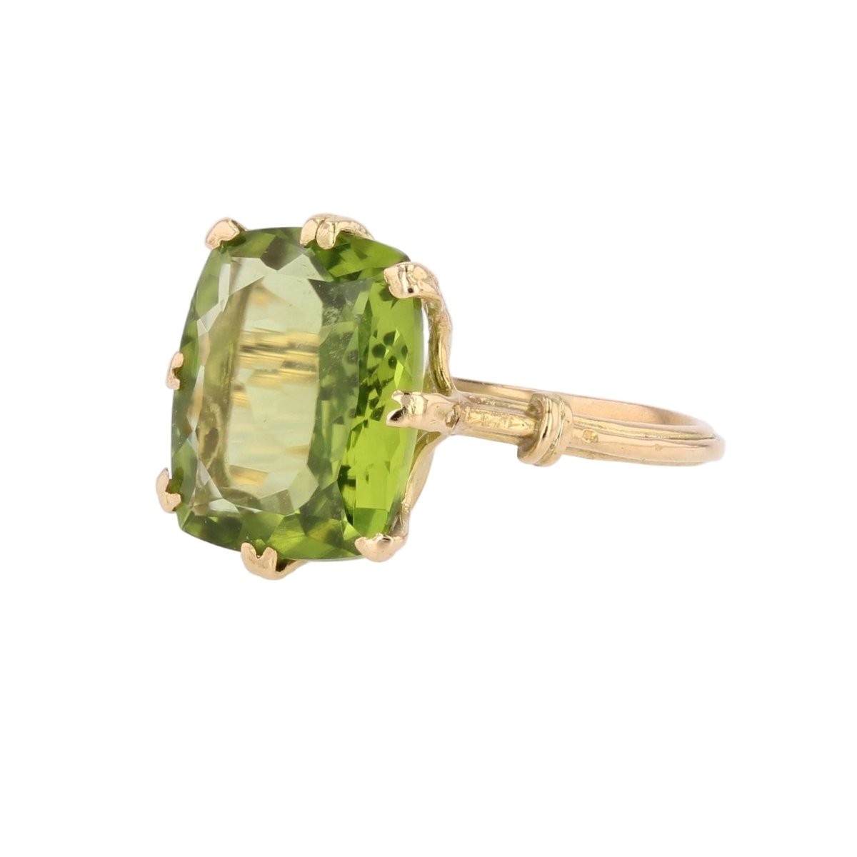 Bague Cocktail en or jaune et péridot - Castafiore