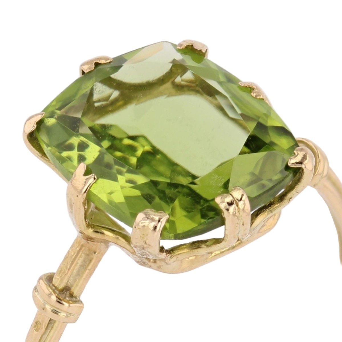 Bague Cocktail en or jaune et péridot - Castafiore