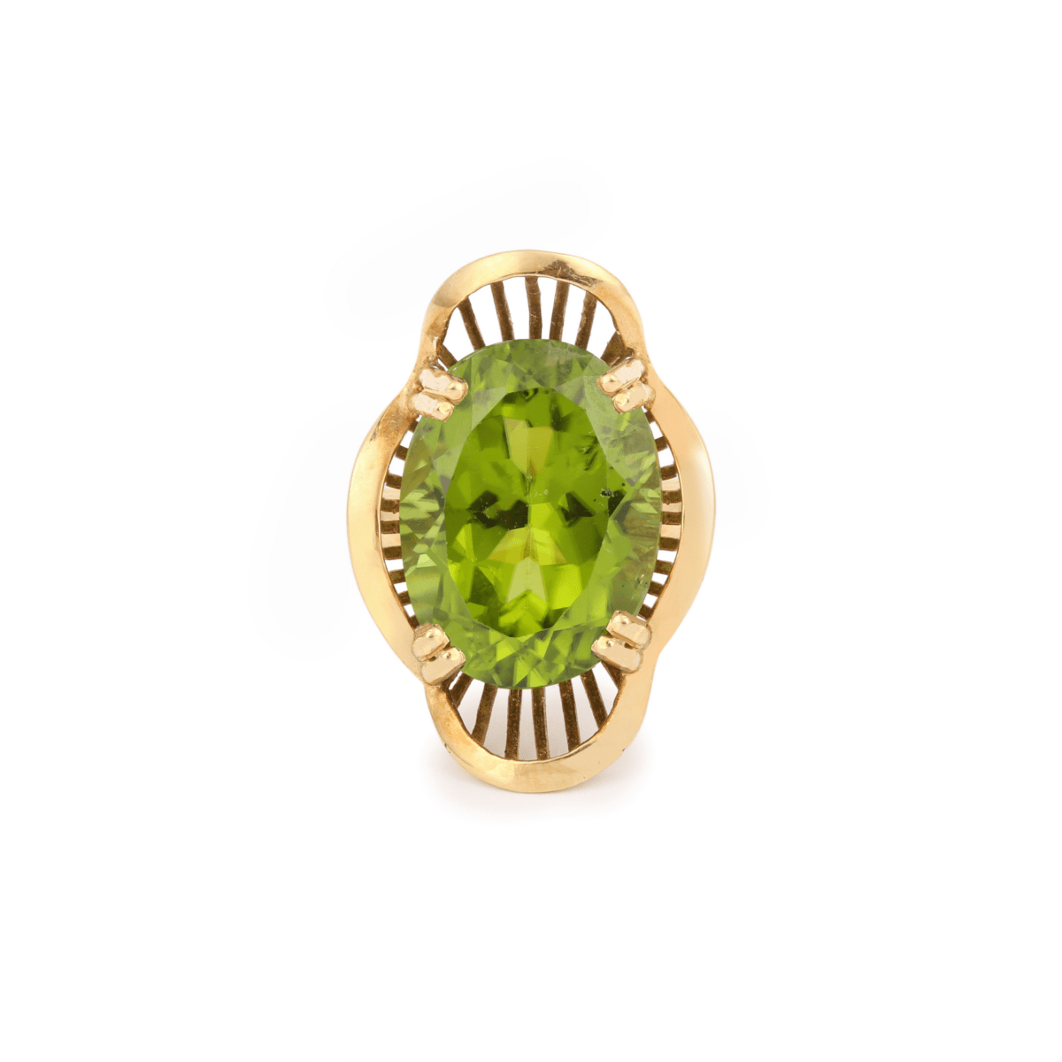 Bague Cocktail en or jaune et péridot - Castafiore