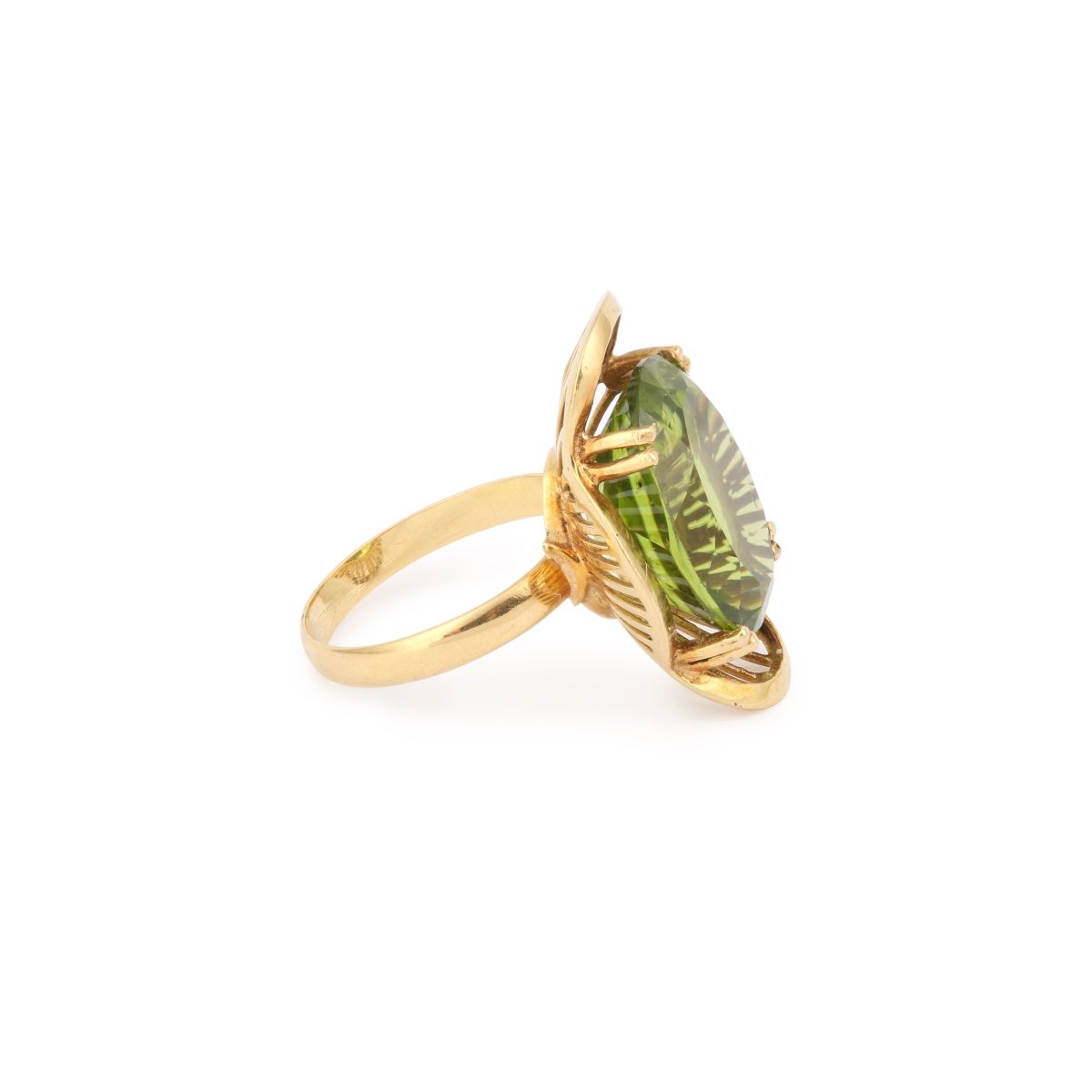 Bague Cocktail en or jaune et péridot - Castafiore