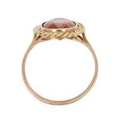 Bague Cocktail en or jaune et pierre de soleil - Castafiore