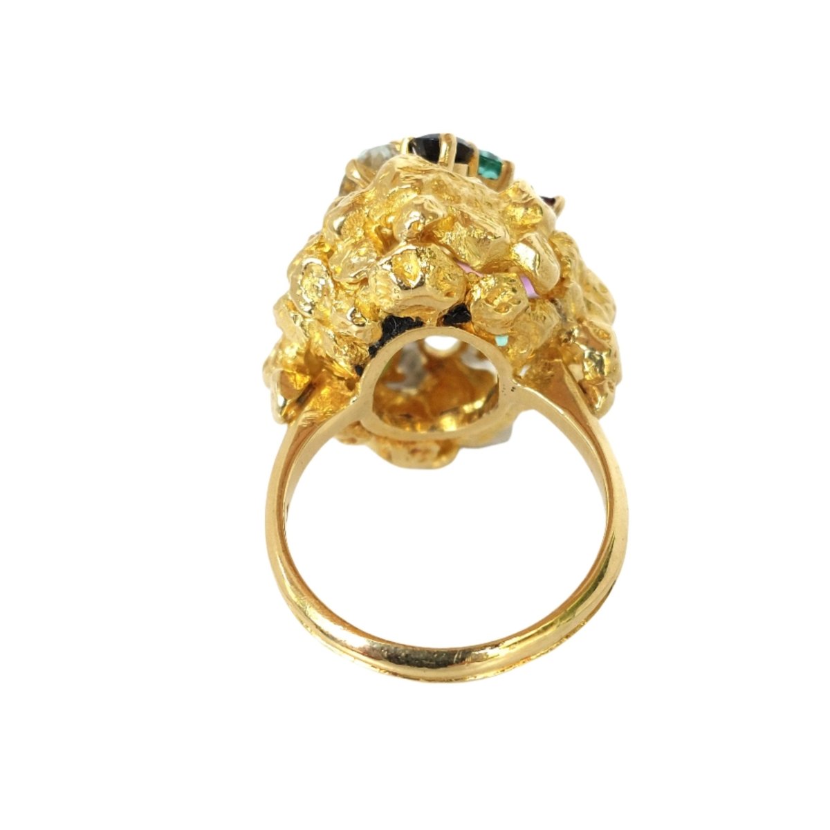 Bague Cocktail en or jaune et pierres fines - Castafiore