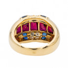 Bague Cocktail en or jaune et rubis - Castafiore